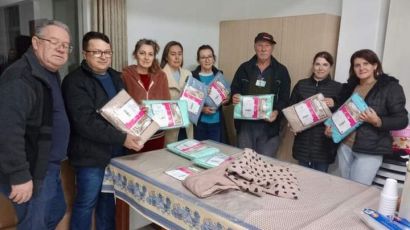 Lions Clube Xanxerê Inovação entrega itens para a Casa de Acolhida Santa Bernarda