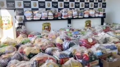 16ª Delegacia Regional de Xanxerê arrecada 13 toneladas de alimentos
