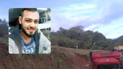 Motorista morre após carro cair de barranco e capotar em Xanxerê