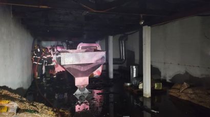 Fogo em forno causa incêndio em granja de suínos em Xanxerê