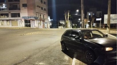 Motorista foge após acidente no Centro de Xanxerê