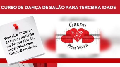 Grupo Bem Viver está com inscrições abertas para curso de dança de salão