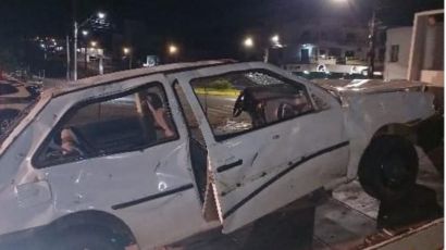 Jovem de 23 anos vandaliza o próprio carro após abordagem em Xanxerê