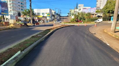 Ruas de Xanxerê recebem pavimentação