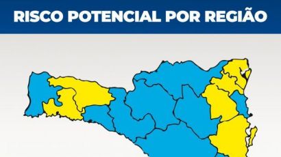 Coronavírus em SC: Matriz de Risco aponta 10 regiões no nível moderado