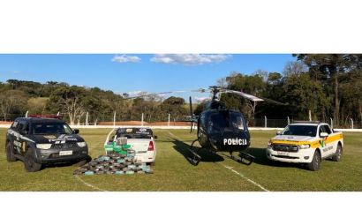 Duas pessoas são presas e mais de 300 kg de maconha são apreendidos na SC-480