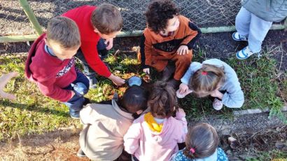 Educação Infantil de Xanxerê utiliza espaços externos como contextos de desenvolvimento