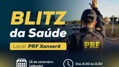 Blitz da Saúde: PRF de Xanxerê promove conscientização e bem-estar no trânsito