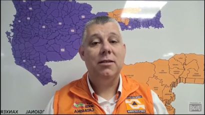 Coordenadoria Regional da Defesa Civil mantém alerta de temporais isolados e chuva intensa