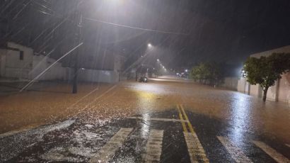 Xanxerê acumulou mais de 115 milímetros de chuva nas últimas 24 horas