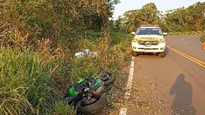 Motociclista morre na SC-480, em Galvão, ao colidir contra barranco 
