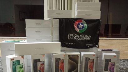 PMRv apreende 37 celulares oriundos do Paraguai durante fiscalização em Bom Jesus 