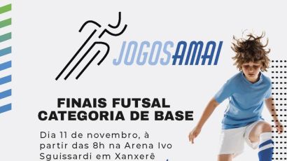 Finais dos jogos de base do futsal da Amai acontecem neste sábado (11)