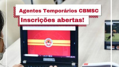 Inscrições abertas para agentes temporários no CBM de Xanxerê e SLO