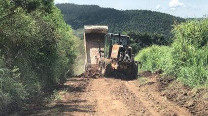 Equipes trabalham em mais quatro frentes nas estradas do interior de Xanxerê
