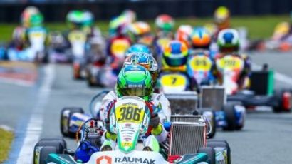 Gabriel Moura na preparação para o Brasileiro de Kart, no Beto Carrero
