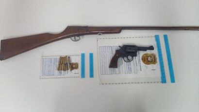 Polícia Civil de Xaxim cumpre mandado de busca e apreende armas de fogo