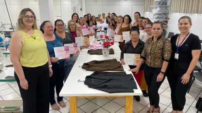 Alunos finalizam curso gratuito de costura em Xaxim