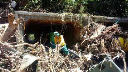 Prefeitura de Xanxerê conclui limpeza de galerias obstruídas após a chuva
