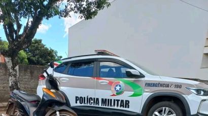 Polícia Militar de Xanxerê recupera motoneta furtada