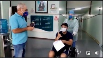VEJA O VÍDEO:  Paciente de 32 anos deixa Hospital e grava depoimento emocionado