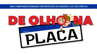 Detran/SC lança campanha sobre placas de identificação de veículos